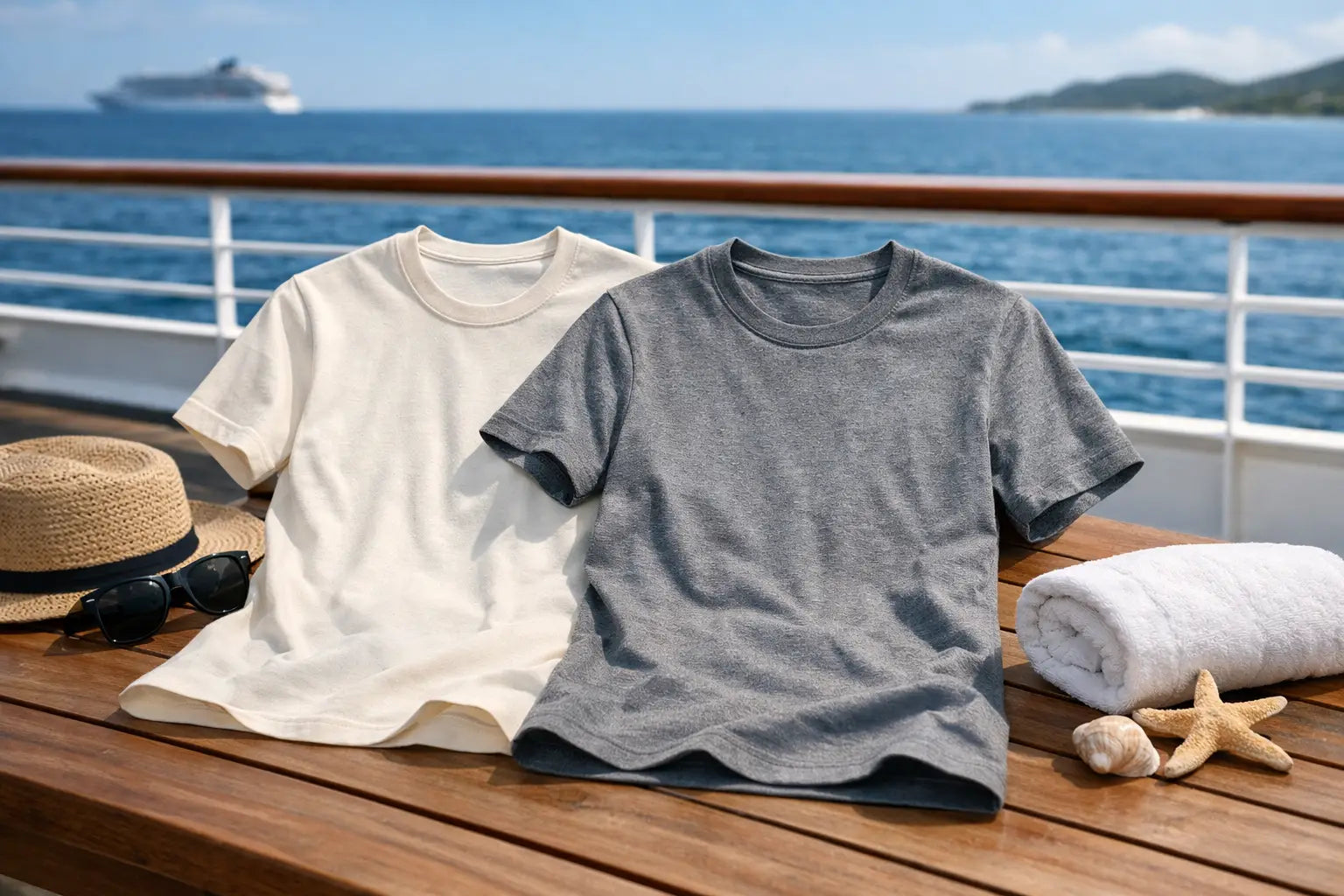 Organic Cotton vs Polyester Tees for Sea Days
