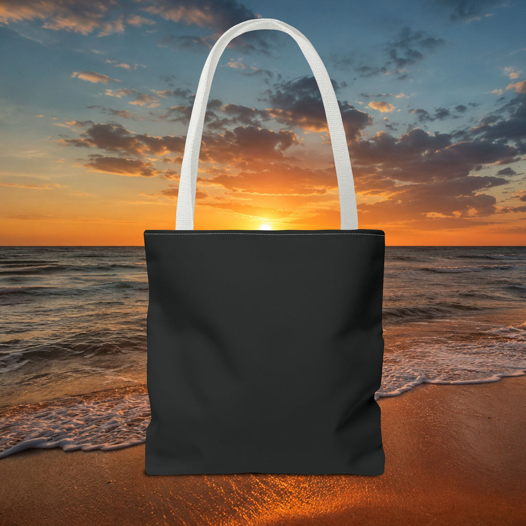 Hollow Current Lighthouse Tote Bag — “Where the Light Still Calls” All-Over Print