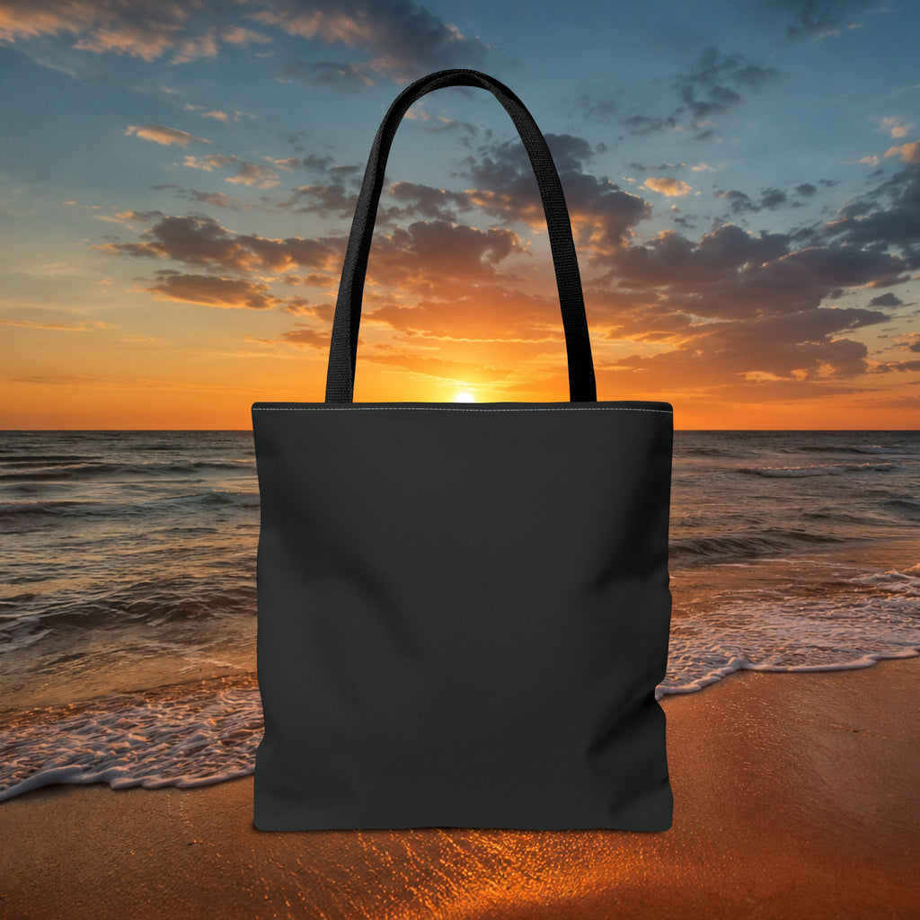 Hollow Current Lighthouse Tote Bag — “Where the Light Still Calls” All-Over Print