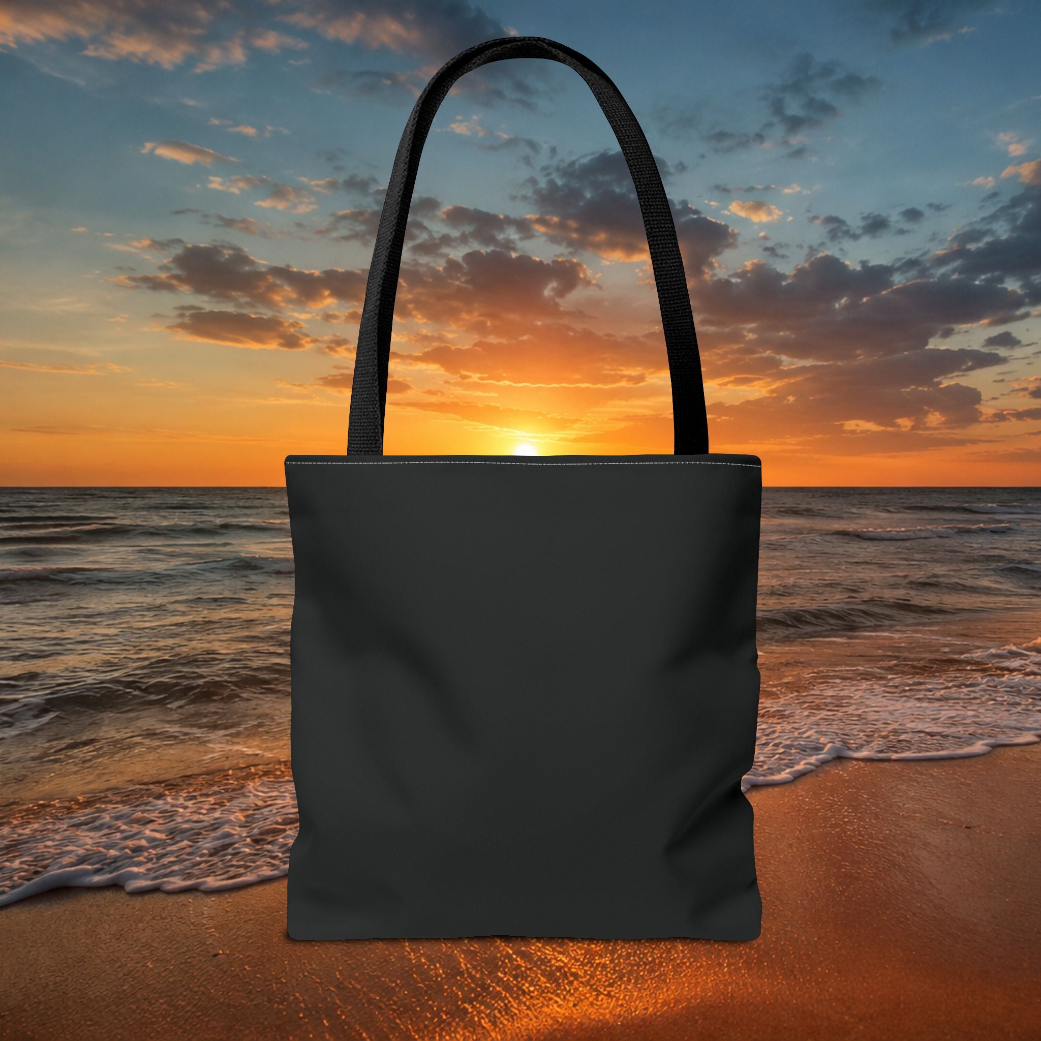 Hollow Current Lighthouse Tote Bag — “Where the Light Still Calls” All-Over Print
