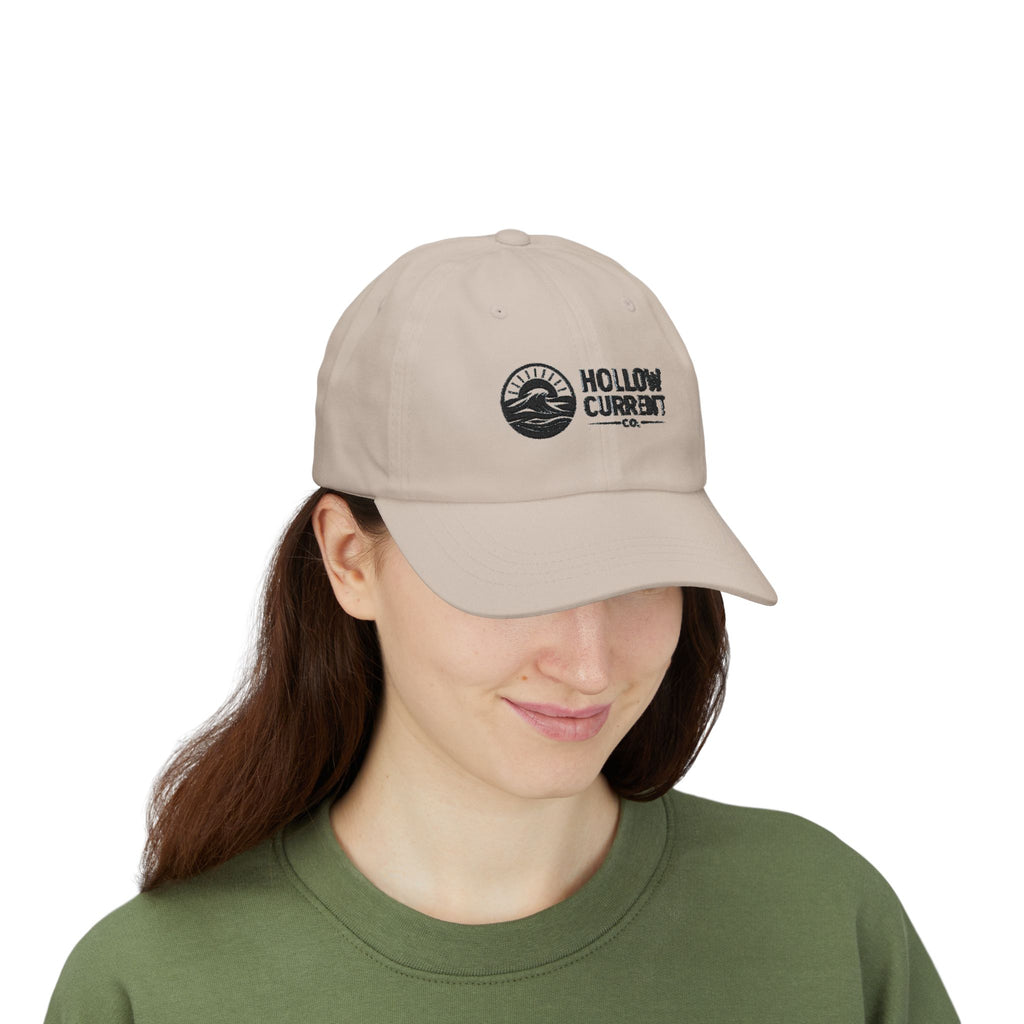 Hollow Current Logo Dad Cap — Classic Baseball Hat