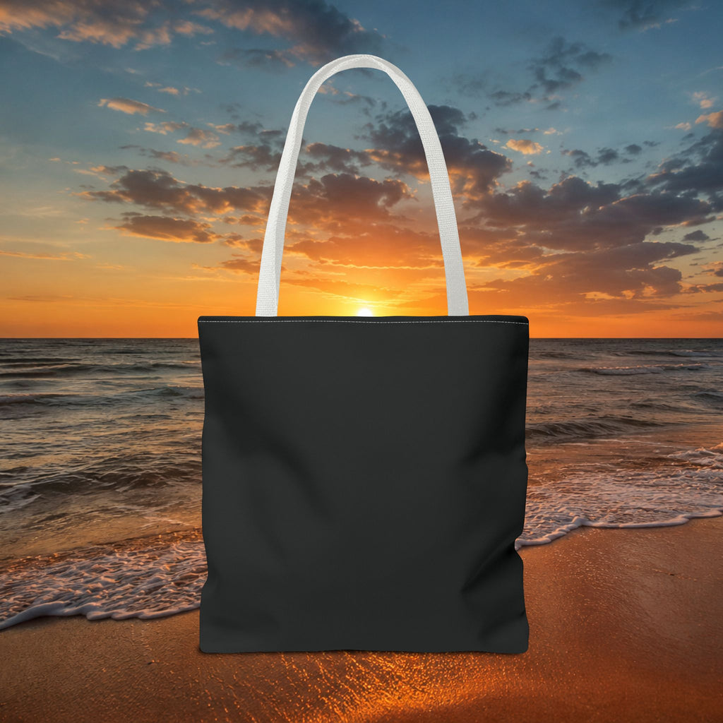 Hollow Current Lighthouse Tote Bag — “Where the Light Still Calls” All-Over Print