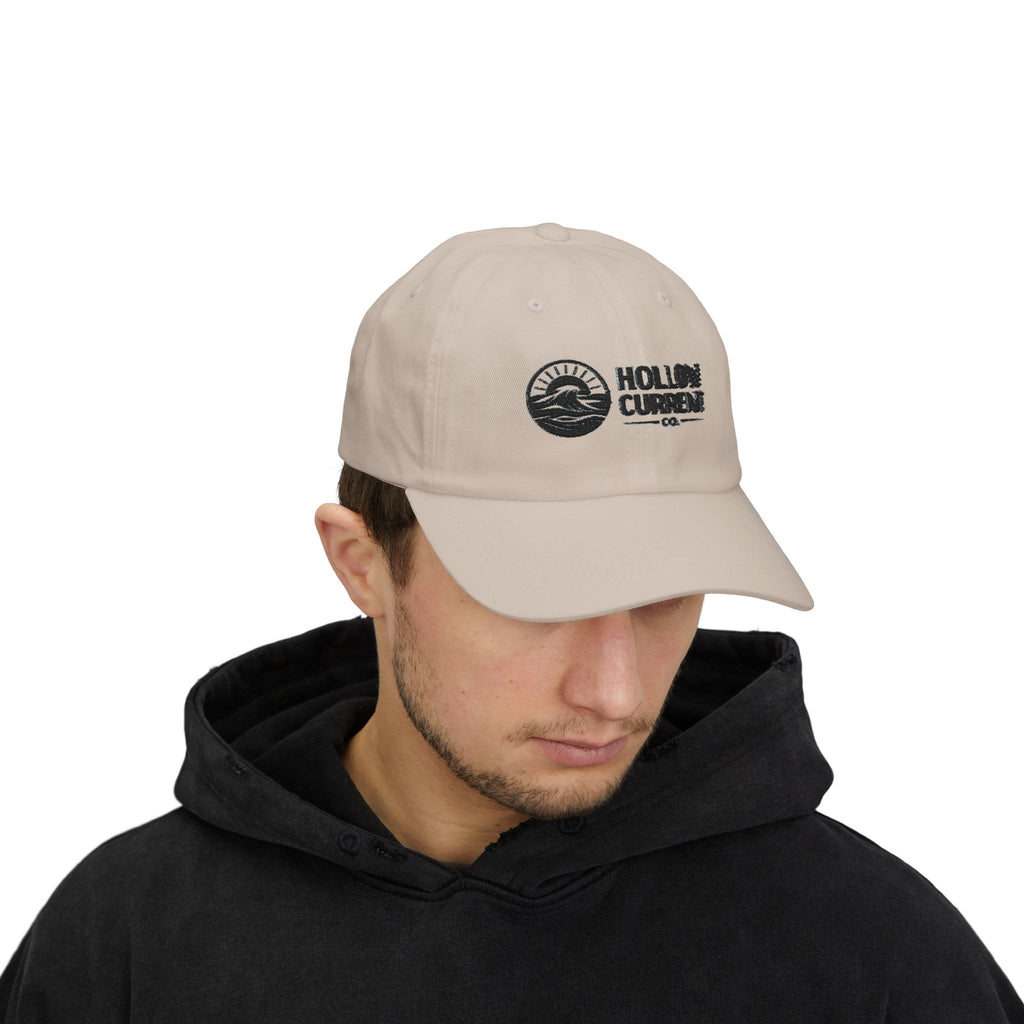 Hollow Current Logo Dad Cap — Classic Baseball Hat