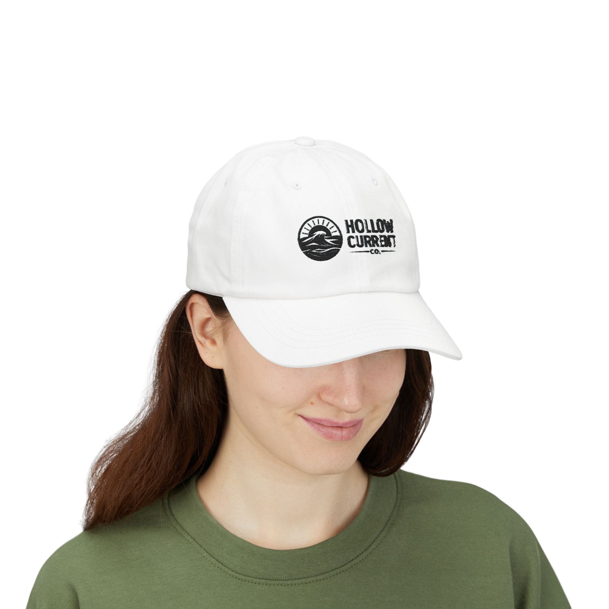 Hollow Current Logo Dad Cap — Classic Baseball Hat